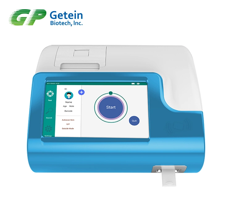 Poct / Getein 1100 Immunoassay Analyzer Clinical Analytical Instruments for T4/Tsh/D Dimer/Ckmb/Crp/Hba1c/Vitamin D Test Analyzer