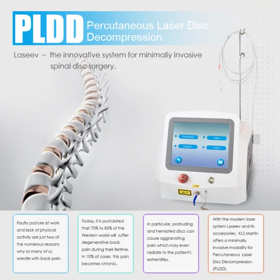 Dispositif médical de physiothérapie à infrarouge lointain Bio-Tech de haute qualité Triangel pour laser anti-inflammatoire Pldd 980 + 1470nm