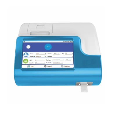 Analyseur d'immunodosage par fluorescence à résolution temporelle Poct, cardiaque/diabète/inflammation/hormone/marqueur tumoral/maladie infectieuse